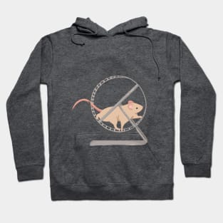 Just a wild mouse on a hamster wheel Hoodie